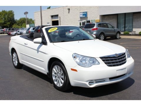 Stone White 2010 Chrysler Sebring Touring Convertible