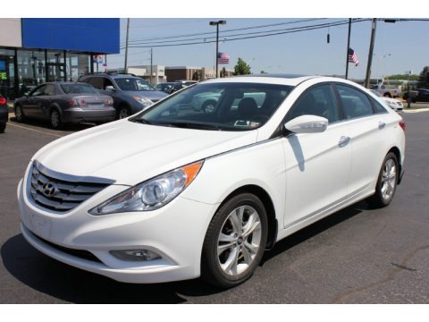 Pearl White 2011 Hyundai Sonata Limited