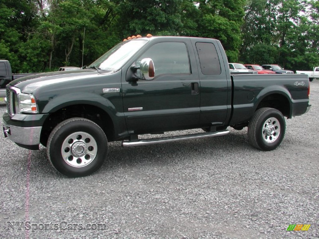 2006 Ford F350 Super Duty Xlt Supercab 4x4 In Dark Green Satin Metallic 