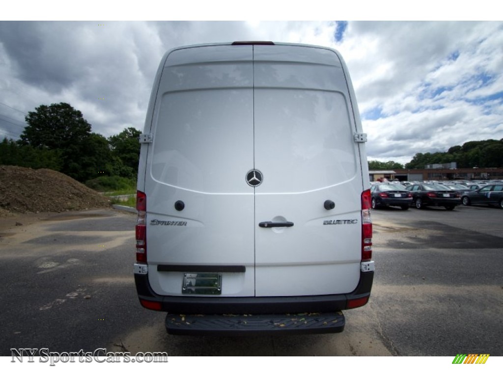 white mercedes benz sprinter van