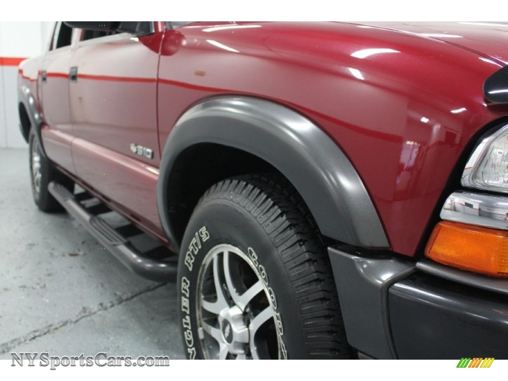Dark Cherry Red Metallic / Graphite Chevrolet S10 LS ZR5 Crew Cab 4x4