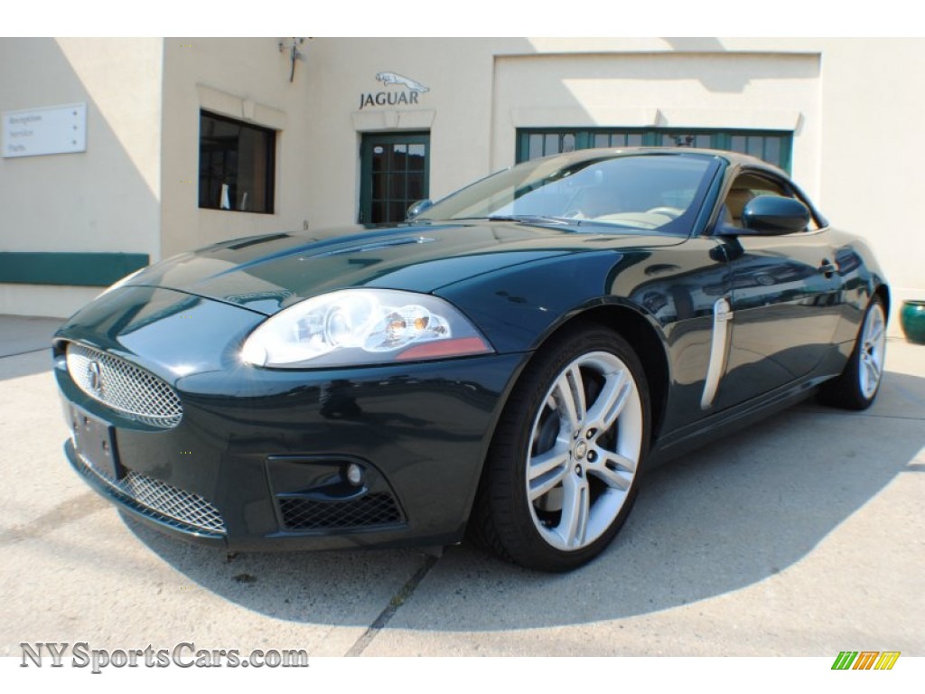 British Racing Green / Caramel Jaguar XK XKR Convertible