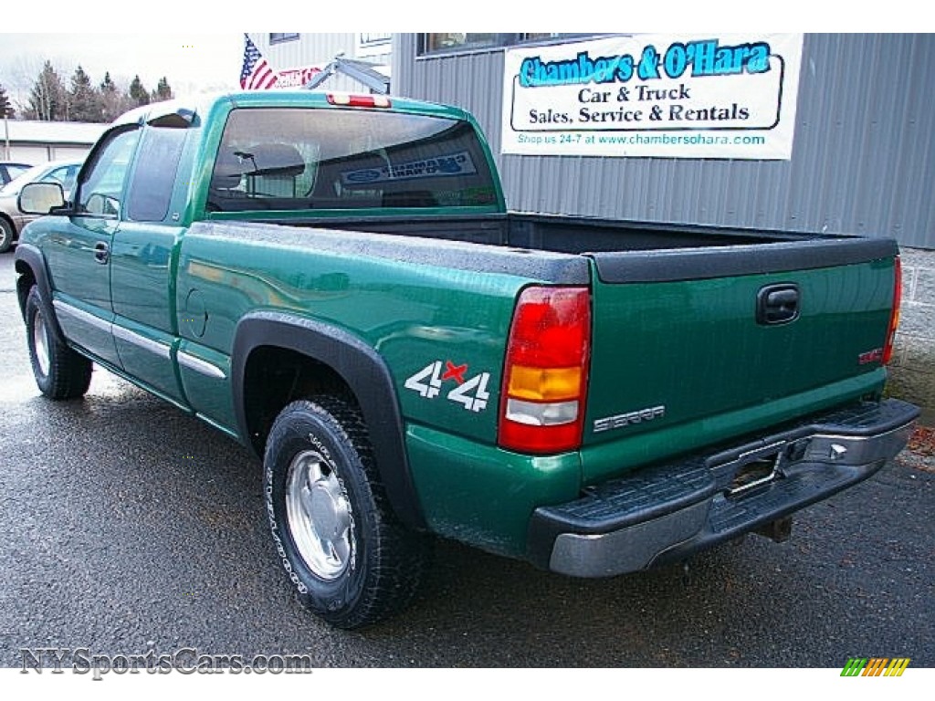 1999 GMC Sierra 1500 SLE Extended Cab 4x4 in Meadow Green Metallic