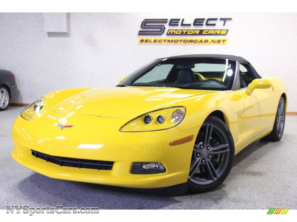 Velocity Yellow / Ebony Chevrolet Corvette Convertible