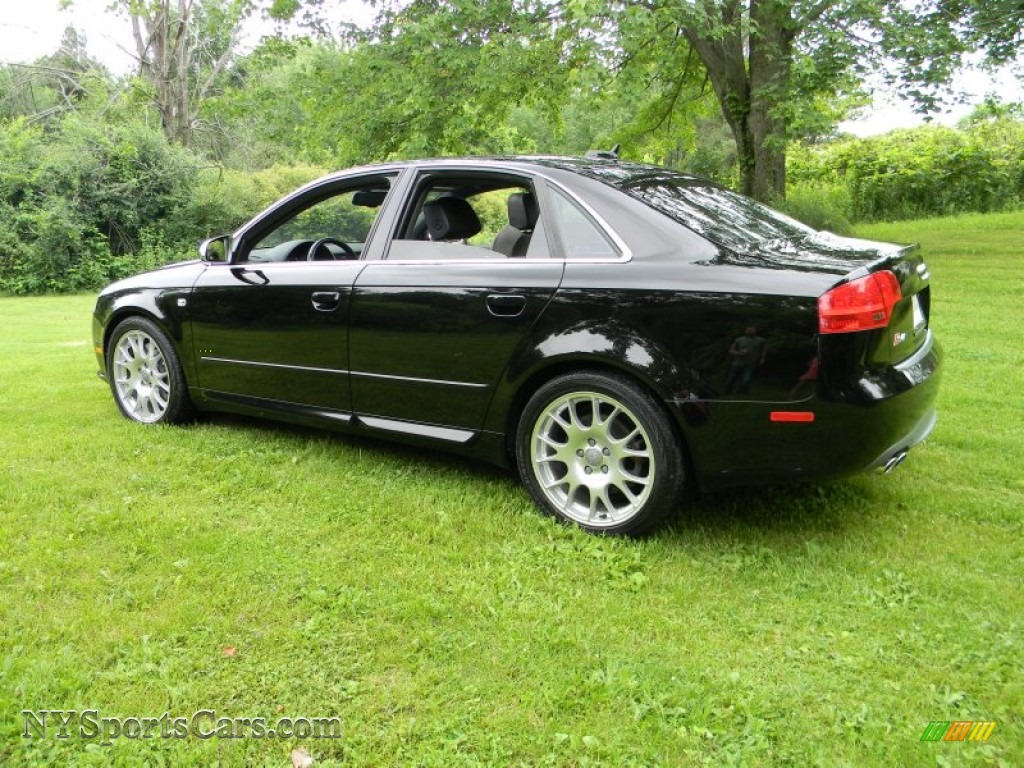 2005 S4 4.2 quattro Sedan - Brilliant Black / Black/Silver photo #3