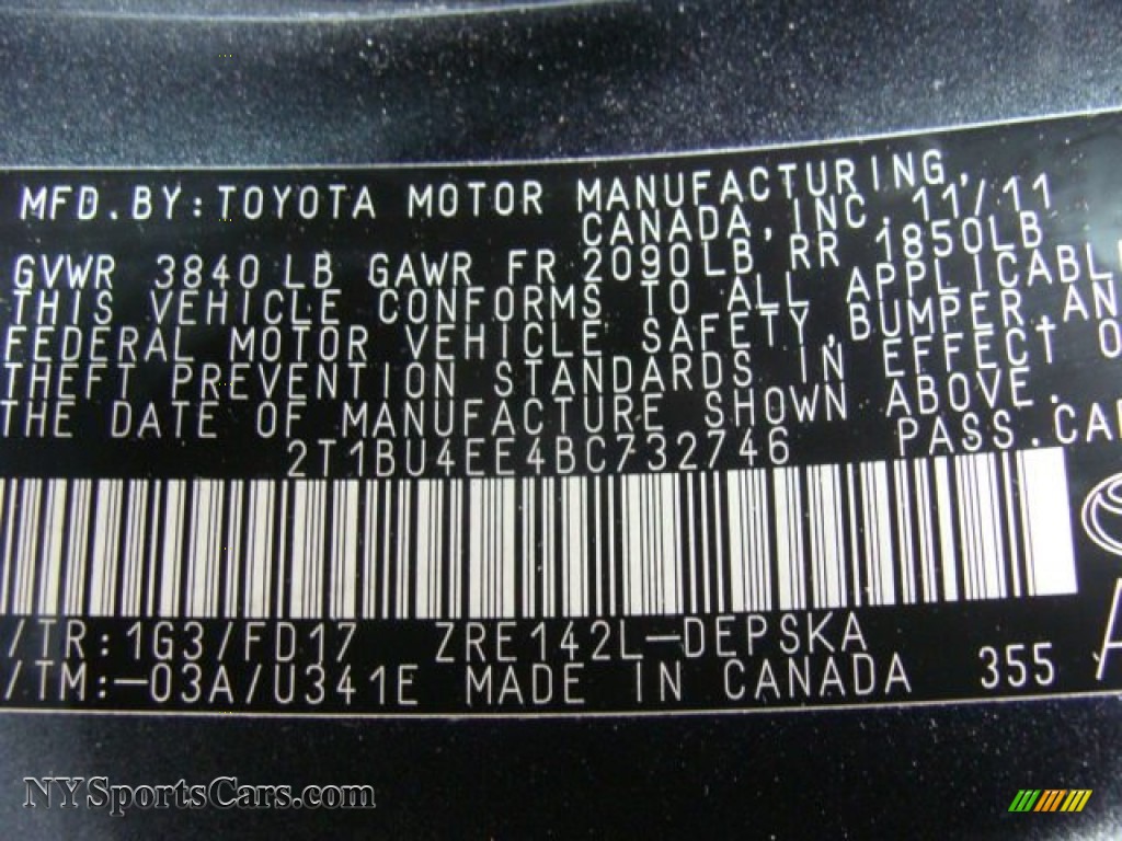 2011 Corolla S - Magnetic Gray Metallic / Dark Charcoal photo #27
