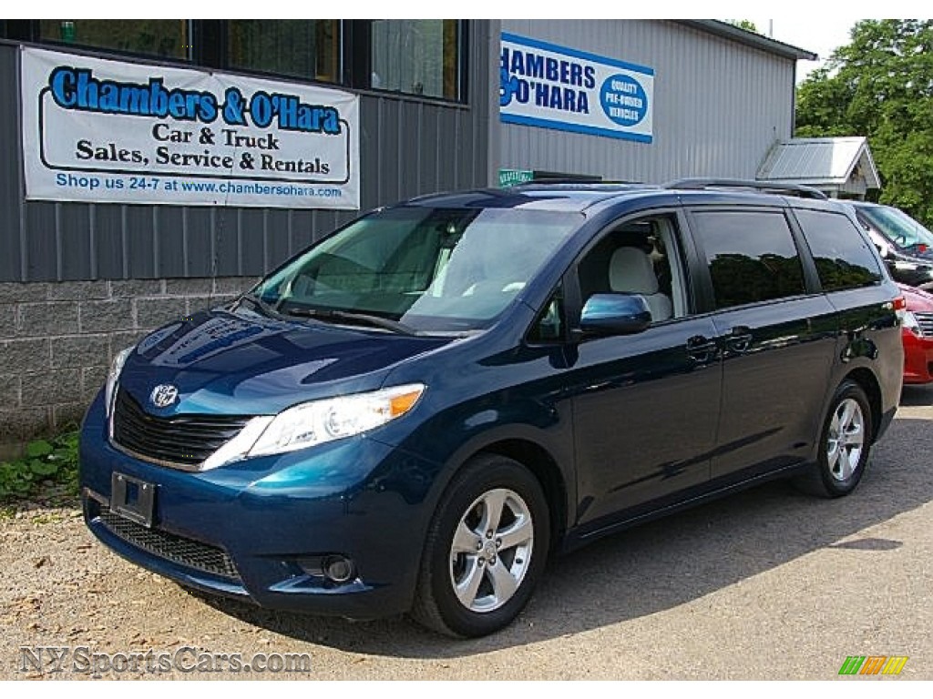 South pacific blue toyota sienna