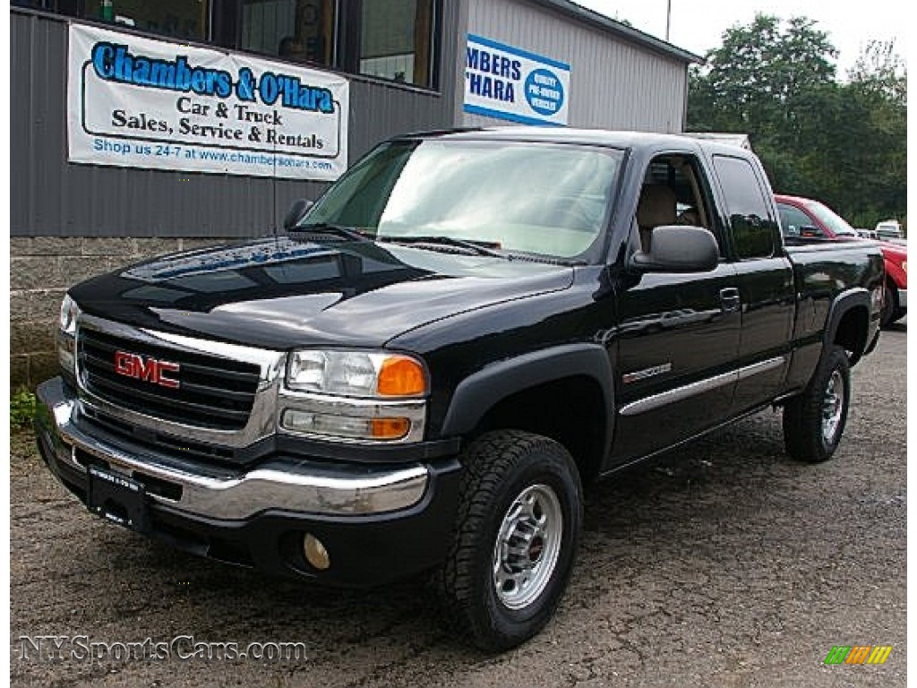 2006 Gmc Sierra 2500hd Sle Extended Cab 4x4 In Onyx Black 255022 Gmc Sierra 2500hd Sle Extended Cab 4x4