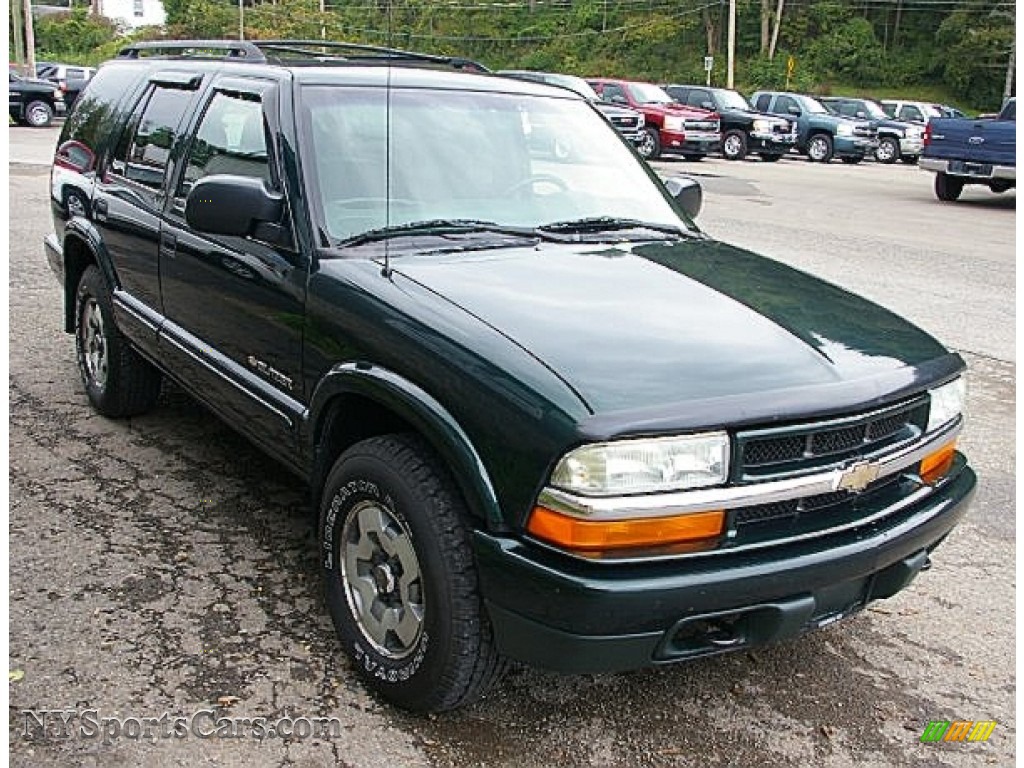 2003 Blazer LS 4x4 - Dark Green Metallic / Graphite photo #10