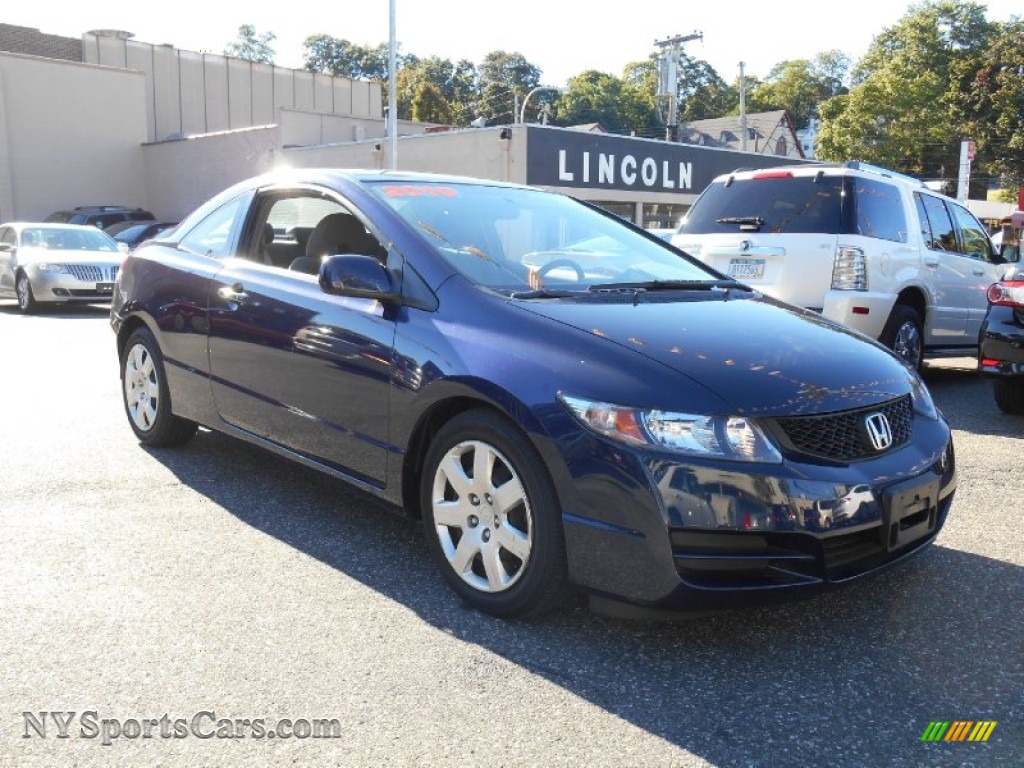 2010 Honda Civic Lx Coupe In Royal Blue Pearl 534511 Royal Blue Pearl Gray Honda Civic Lx Coupe