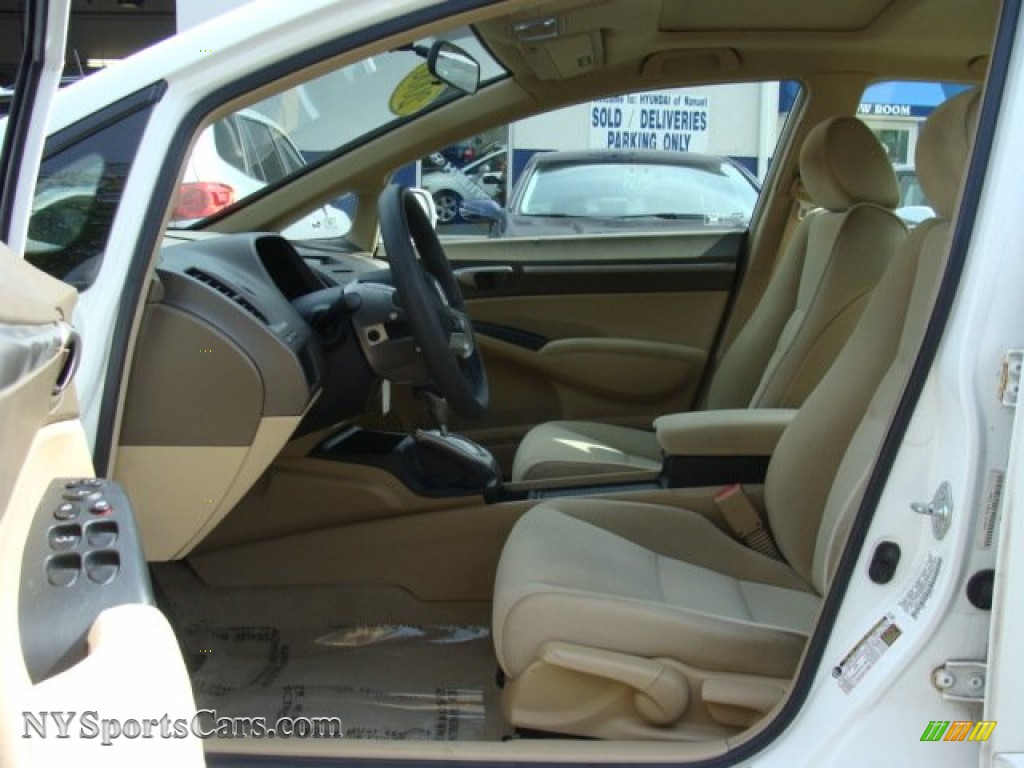 2006 Civic EX Sedan - Taffeta White / Ivory photo #10