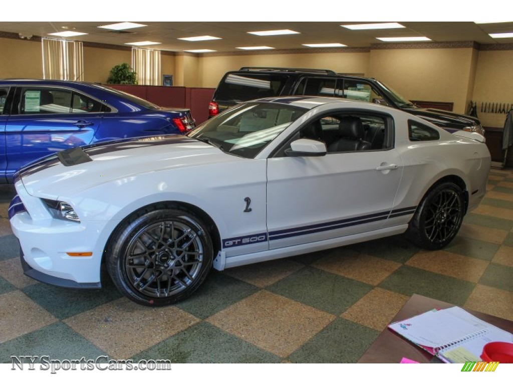 2014 Mustang Shelby GT500 SVT Performance Package Coupe - Oxford White / Shelby Charcoal Black/Blue Accents Recaro Sport Seats photo #1