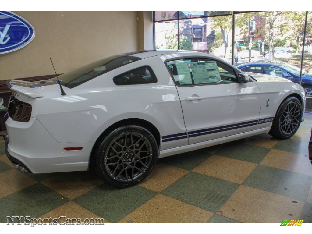 2014 Mustang Shelby GT500 SVT Performance Package Coupe - Oxford White / Shelby Charcoal Black/Blue Accents Recaro Sport Seats photo #8