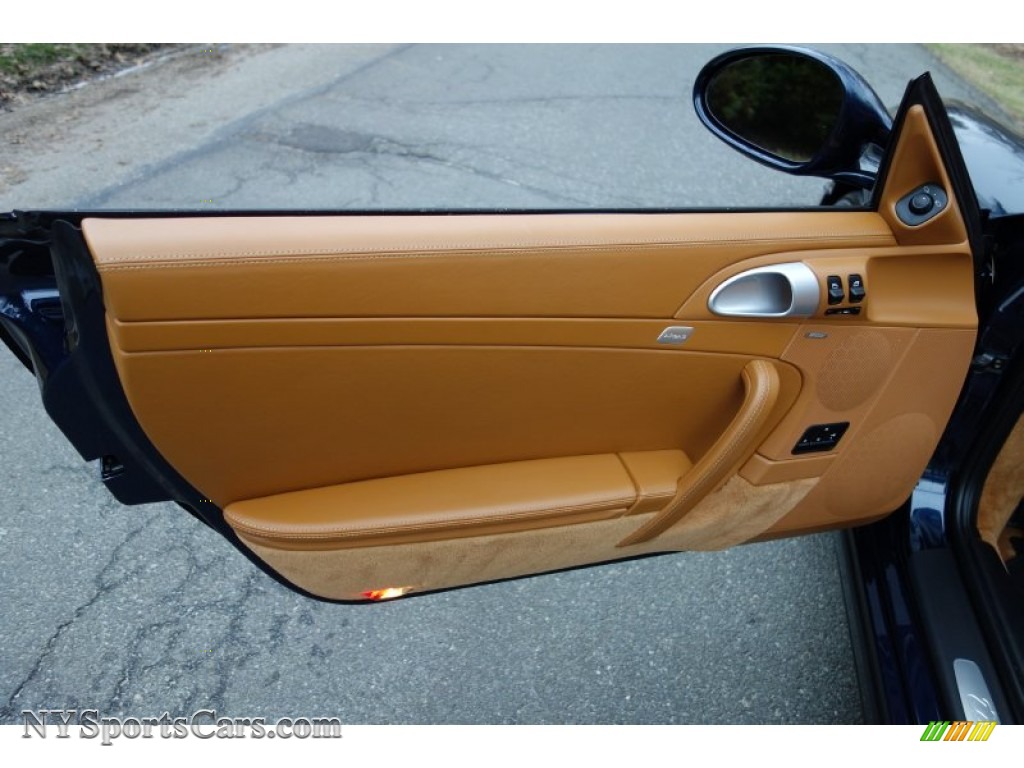2010 911 Turbo Cabriolet - Dark Blue Metallic / Natural Brown photo #12