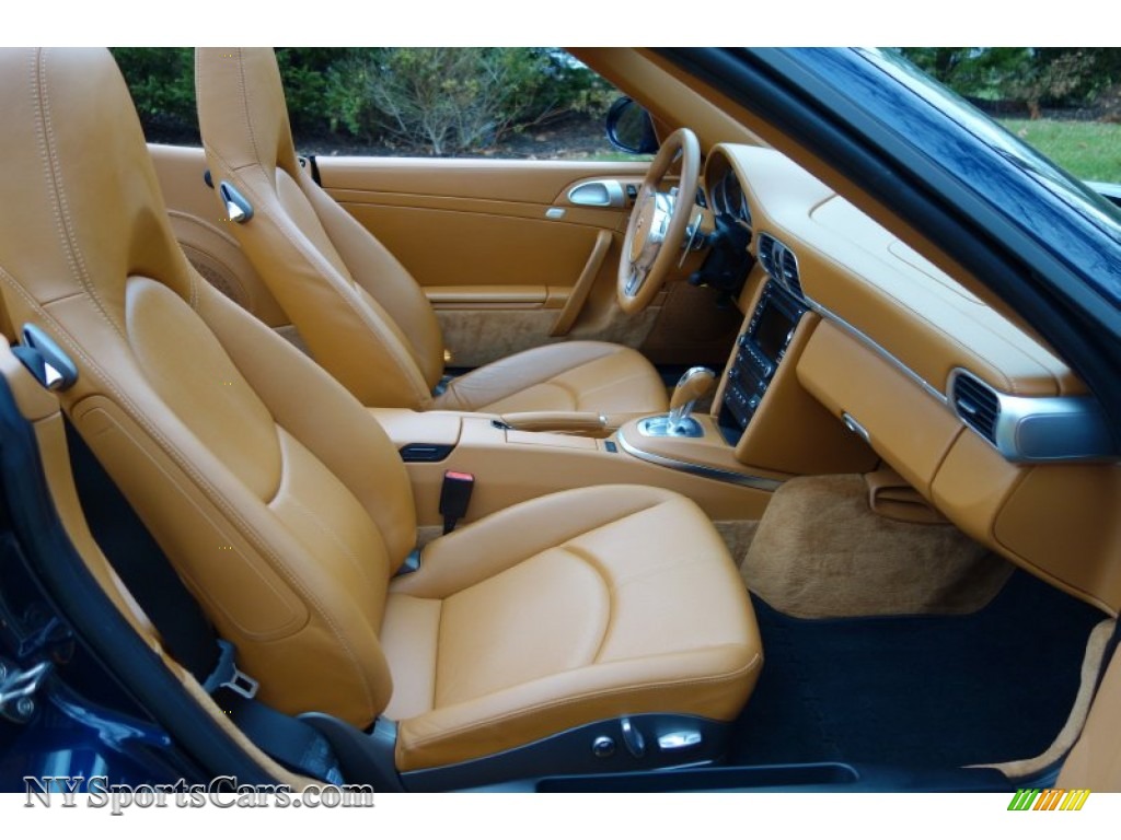 2010 911 Turbo Cabriolet - Dark Blue Metallic / Natural Brown photo #14