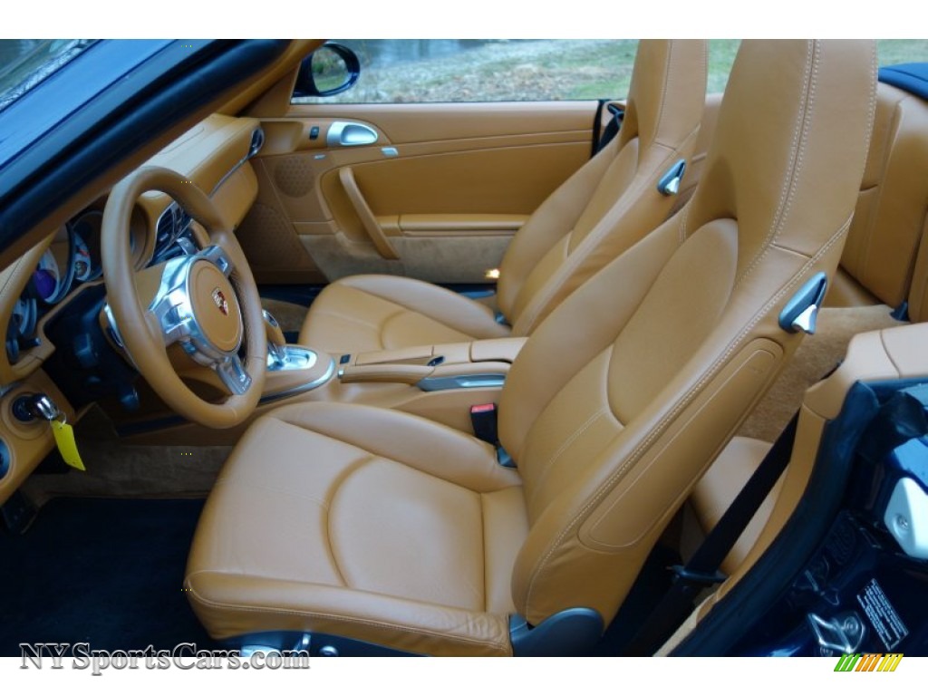 2010 911 Turbo Cabriolet - Dark Blue Metallic / Natural Brown photo #18