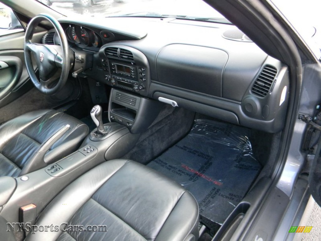 2003 911 Carrera 4S Coupe - Seal Grey Metallic / Black photo #14