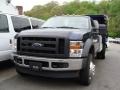 Ford F550 Super Duty XL SuperCab Chassis 4x4 Dump Truck in Dark Blue Pearl Metallic