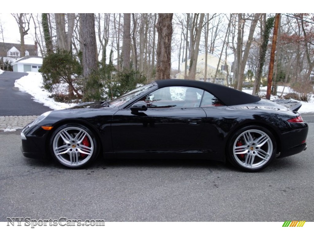 2013 911 Carrera S Cabriolet - Black / Carrera Red Natural Leather photo #3
