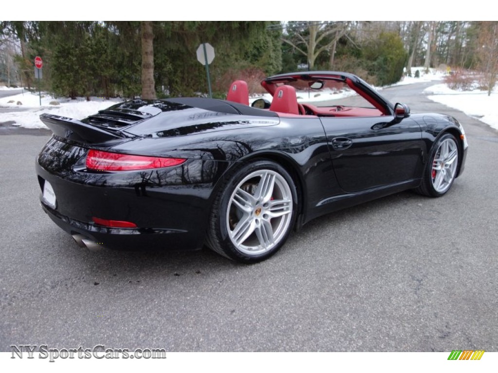 2013 911 Carrera S Cabriolet - Black / Carrera Red Natural Leather photo #6
