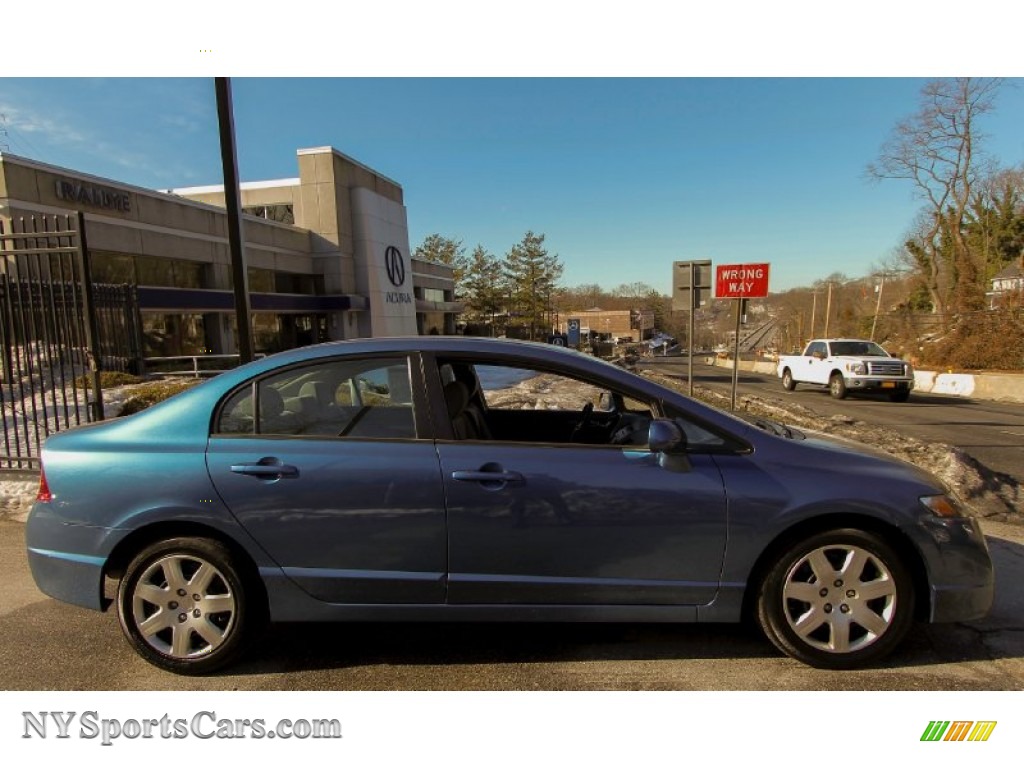 2011 Civic LX Sedan - Atomic Blue Metallic / Gray photo #3