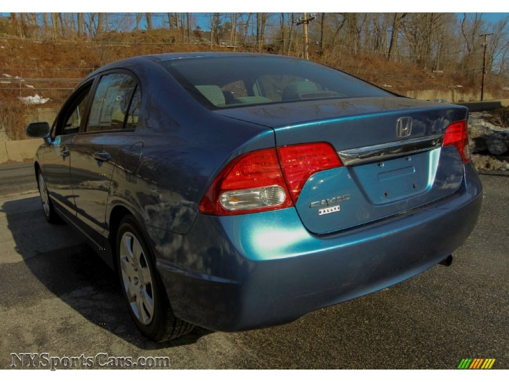 2011 Civic LX Sedan - Atomic Blue Metallic / Gray photo #6