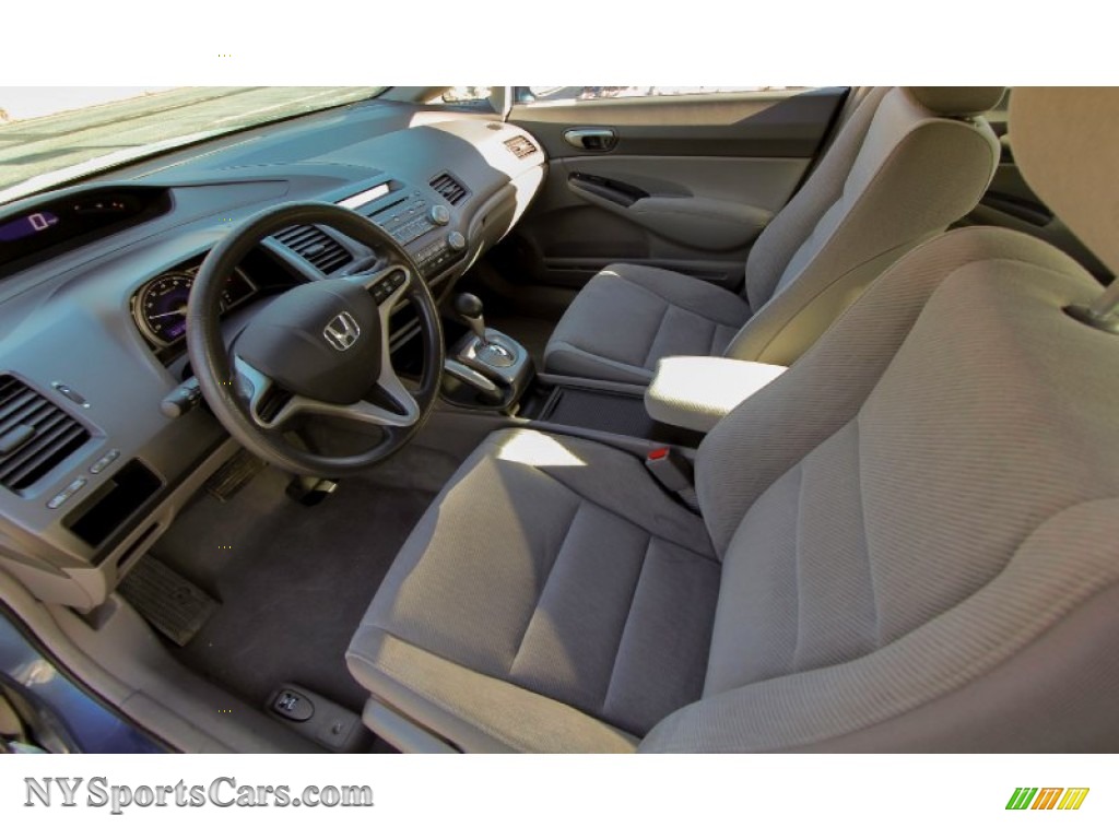 2011 Civic LX Sedan - Atomic Blue Metallic / Gray photo #11