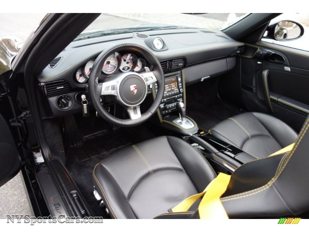 2011 911 Turbo S Cabriolet - Black / Black photo #12
