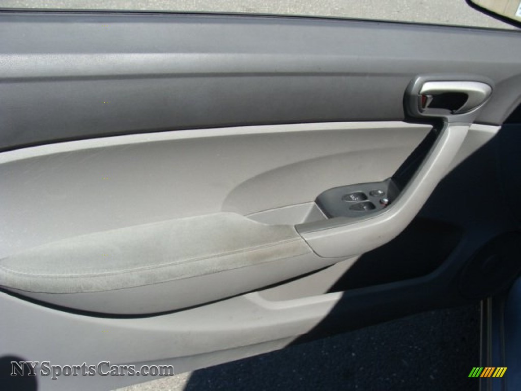 2007 Civic LX Coupe - Alabaster Silver Metallic / Gray photo #7