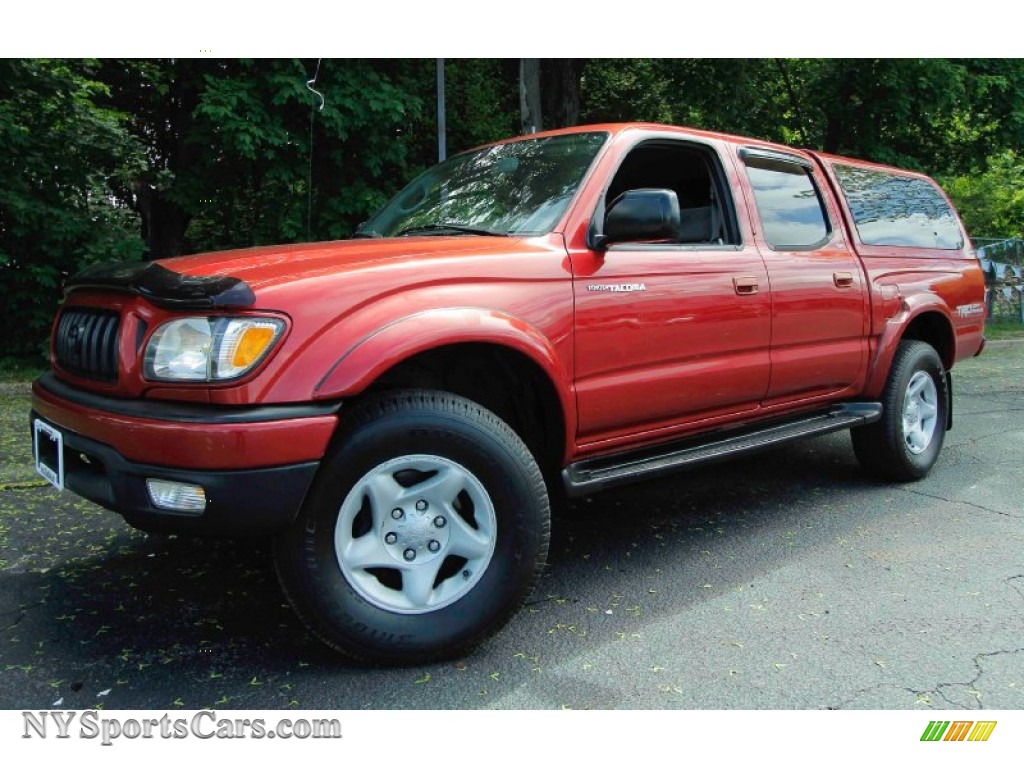 2002 Toyota V6 PreRunner Double Cab in Impulse Red Pearl photo