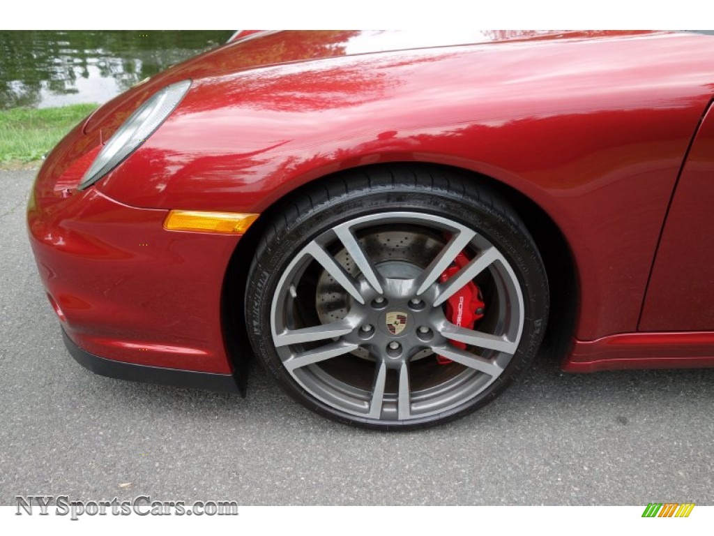 2011 911 Turbo Cabriolet - Ruby Red Metallic / Black/Stone Grey photo #10