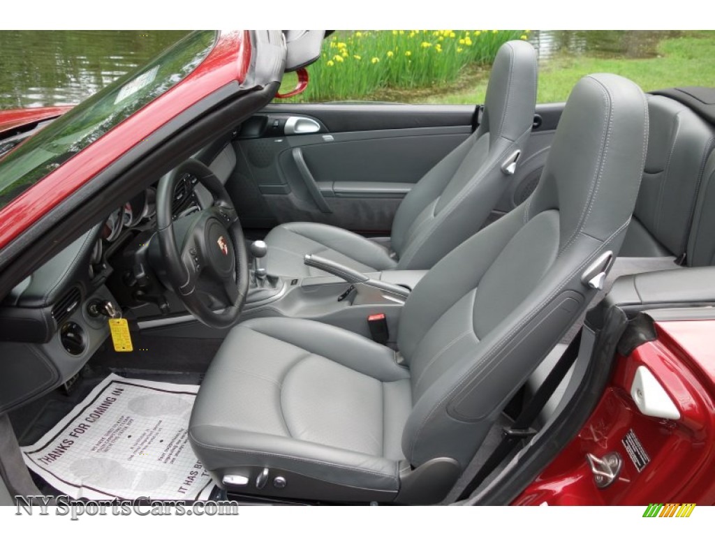 2011 911 Turbo Cabriolet - Ruby Red Metallic / Black/Stone Grey photo #18