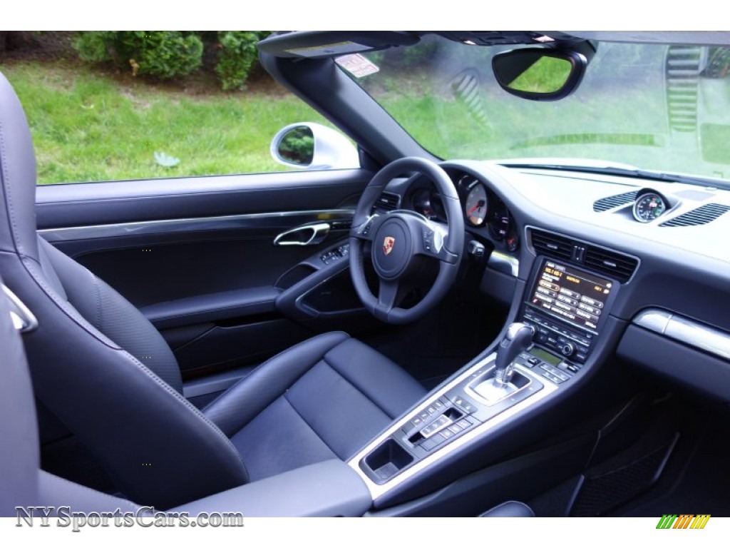 2014 911 Carrera 4S Cabriolet - Rhodium Silver Metallic / Black photo #15