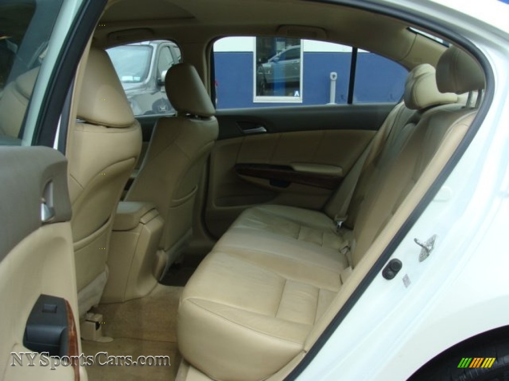 2008 Accord EX-L V6 Sedan - White Diamond Pearl / Ivory photo #19