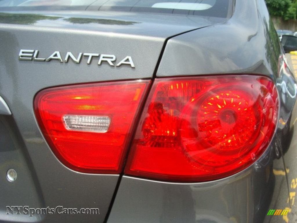 2008 Elantra GLS Sedan - Carbon Gray Metallic / Gray photo #21