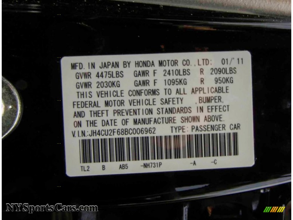 2011 TSX Sedan - Crystal Black Pearl / Ebony photo #18