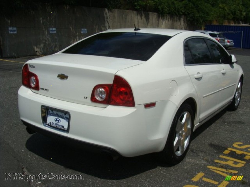 2008 Malibu LT Sedan - White / Ebony photo #4