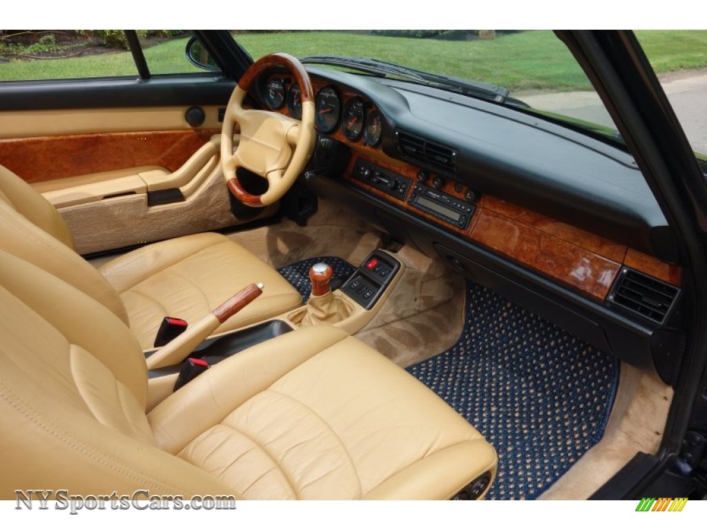 1996 911 Carrera 4 - Midnight Blue Metallic / Cashmere Beige photo #14