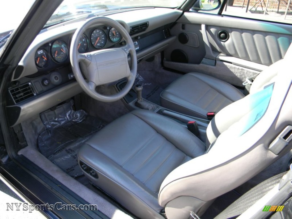 1993 911 Carrera Cabriolet - Midnight Blue Metallic / Classic Grey photo #3