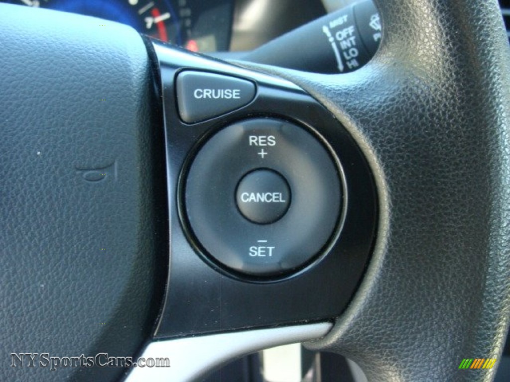 2012 Civic LX Sedan - Crystal Black Pearl / Gray photo #15
