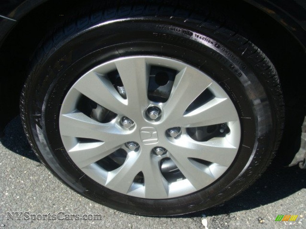 2012 Civic LX Sedan - Crystal Black Pearl / Gray photo #26