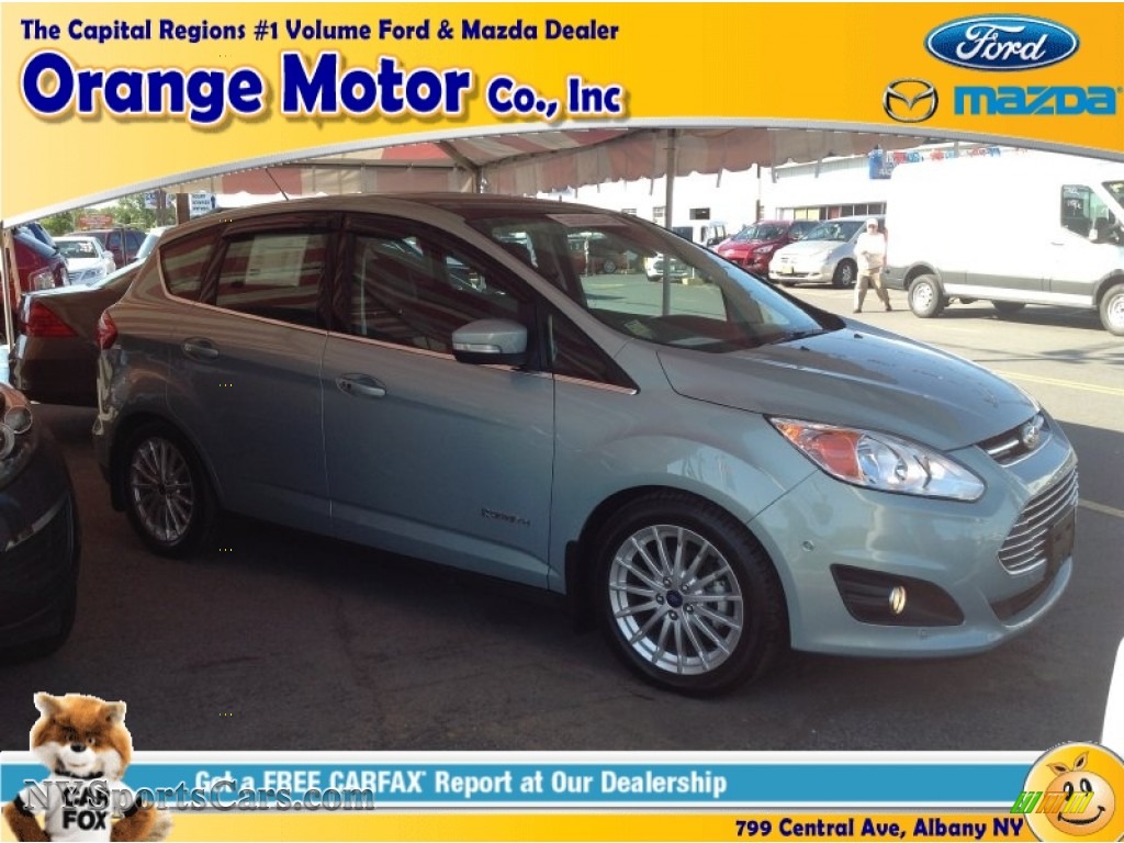 Ice Storm / Charcoal Black Ford C-Max Hybrid SEL