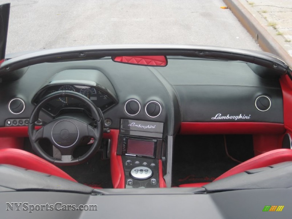 2008 Murcielago LP640 Roadster - Matte Black / Red photo #28