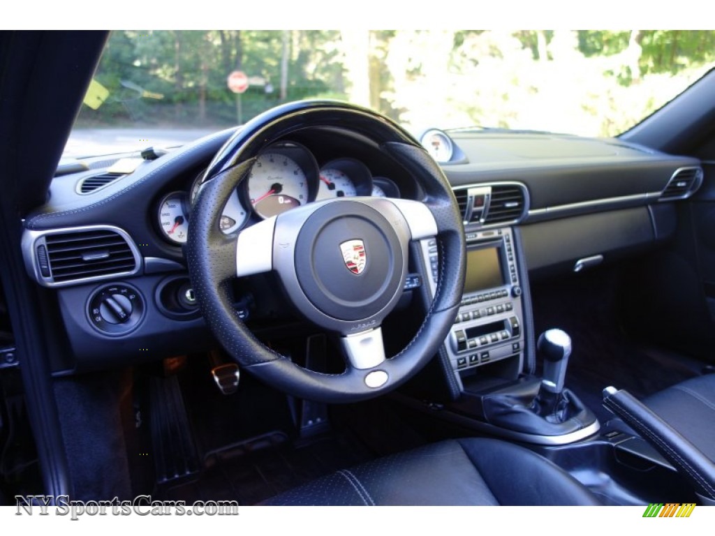 2008 911 Turbo Cabriolet - Black / Black photo #13