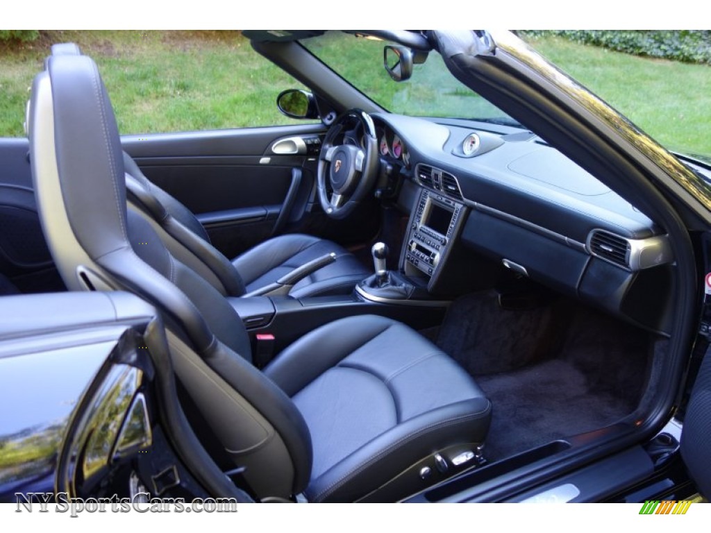 2008 911 Turbo Cabriolet - Black / Black photo #19