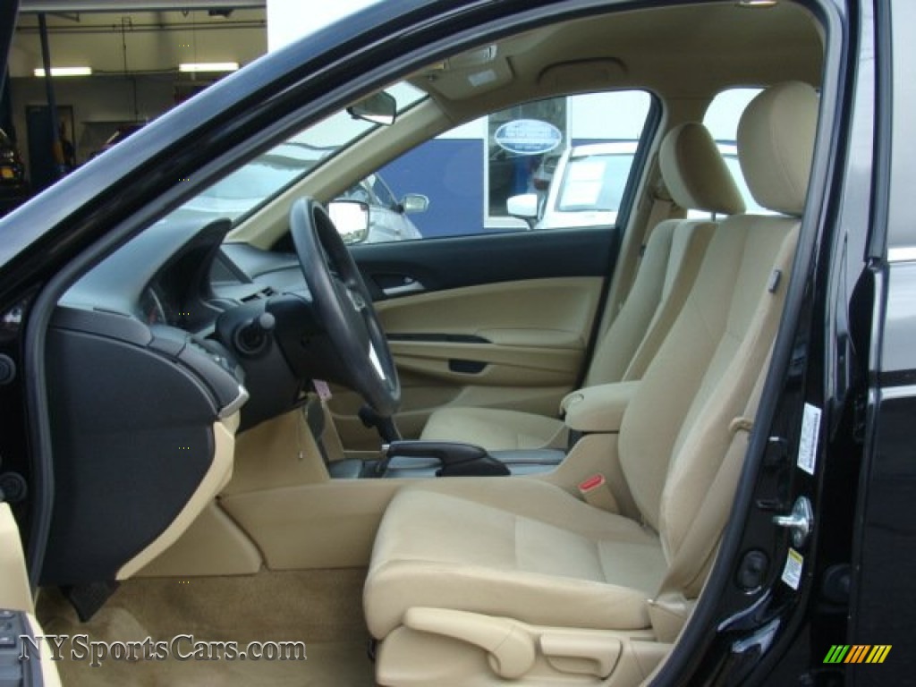 2012 Accord LX Sedan - Crystal Black Pearl / Ivory photo #10
