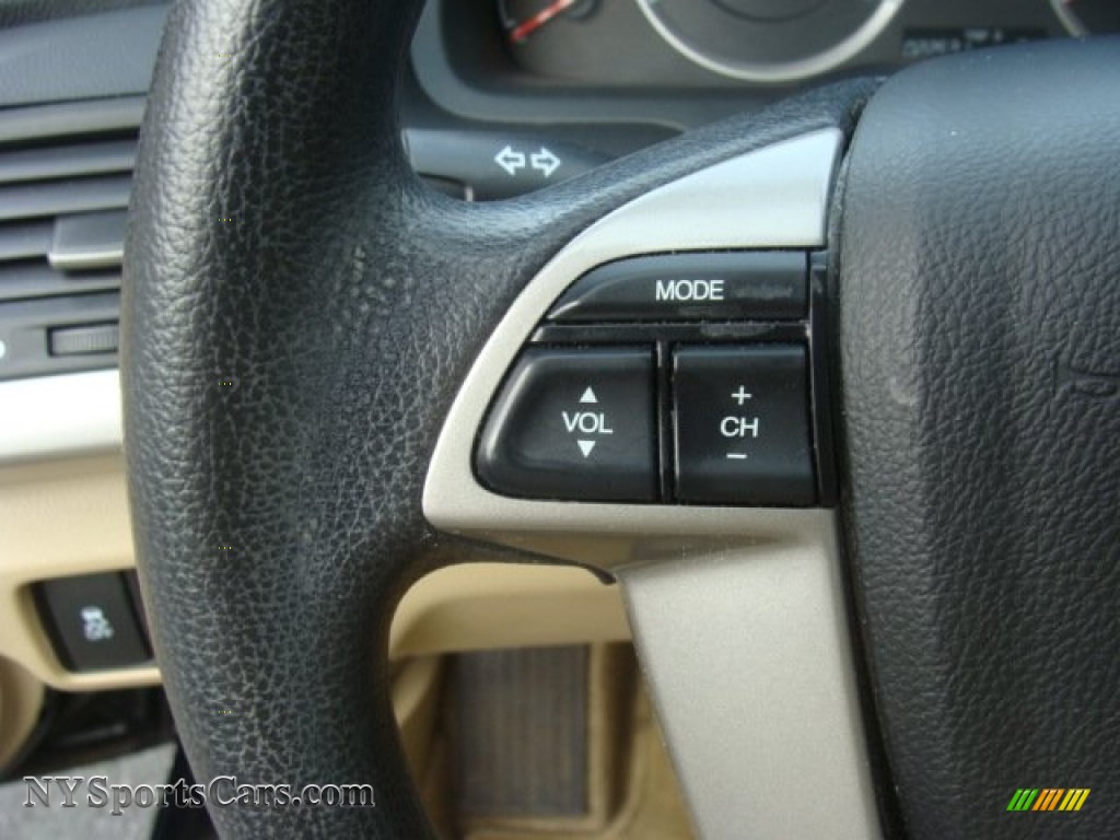 2012 Accord LX Sedan - Crystal Black Pearl / Ivory photo #13