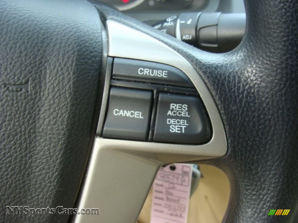 2012 Accord LX Sedan - Crystal Black Pearl / Ivory photo #14