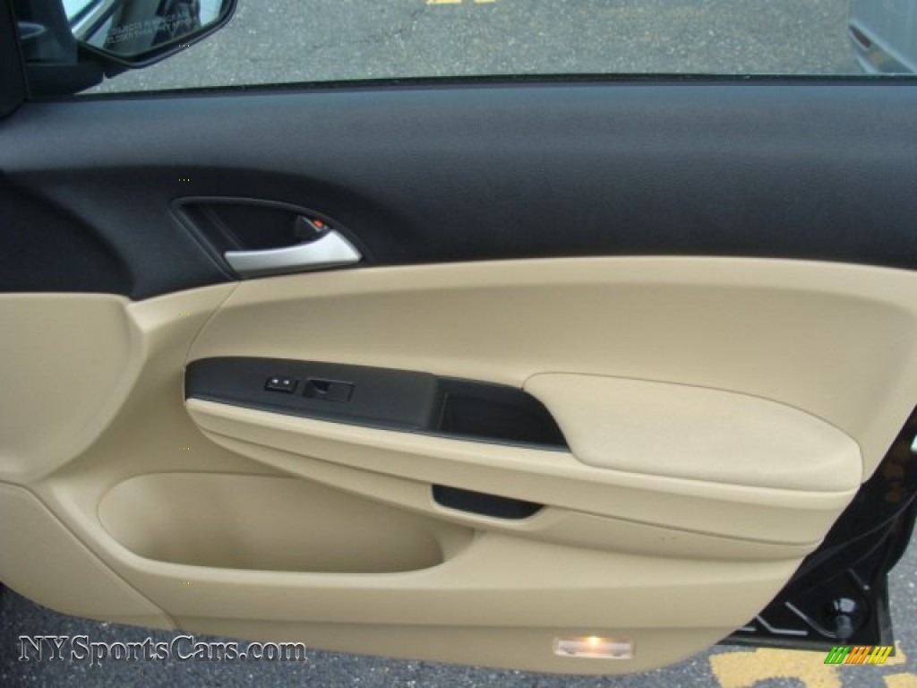 2012 Accord LX Sedan - Crystal Black Pearl / Ivory photo #22