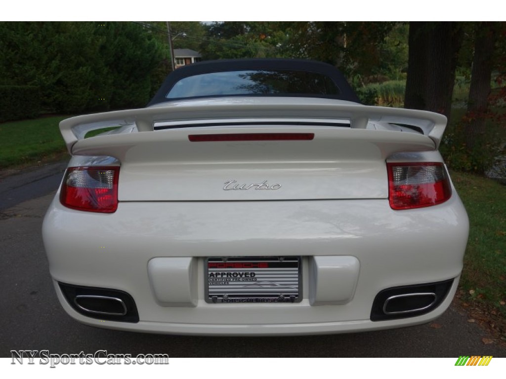 2008 911 Turbo Cabriolet - Carrara White / Black photo #5
